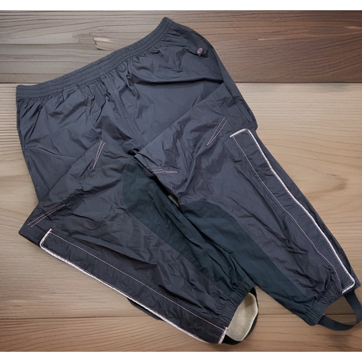Harley-Davidson Waterproof Stirrup Rain Riding Pants Black Reflective Women Xl